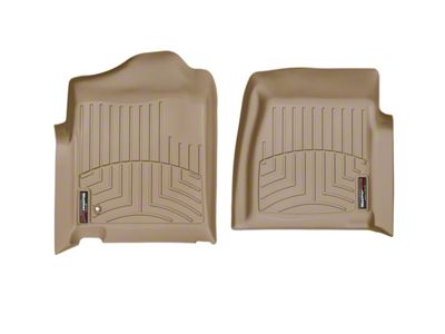 Weathertech DigitalFit Front Floor Liners; Tan (01-06 Sierra 2500 HD Regular Cab)