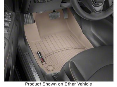 Weathertech DigitalFit Front Floor Liners; Tan (07-14 Sierra 2500 HD Extended Cab, Crew Cab w/ Floor Shifter)