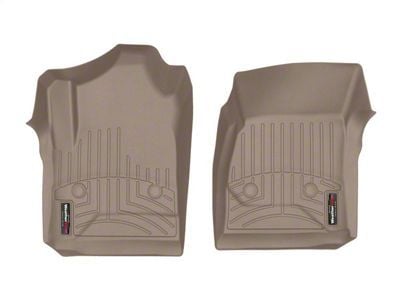 Weathertech DigitalFit Front Floor Liners; Tan (15-19 Sierra 2500 HD Regular Cab w/o PTO Kit)