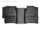 Weathertech DigitalFit Rear Floor Liner with Underseat Coverage; Black (01-06 Sierra 2500 HD Extended Cab)