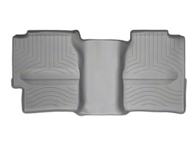 Weathertech DigitalFit Rear Floor Liner with Underseat Coverage; Gray (01-06 Sierra 2500 HD Extended Cab)