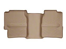 Weathertech DigitalFit Rear Floor Liner with Underseat Coverage; Tan (01-06 Sierra 2500 HD Extended Cab)