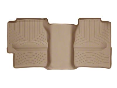 Weathertech DigitalFit Rear Floor Liner with Underseat Coverage; Tan (01-06 Sierra 2500 HD Extended Cab)