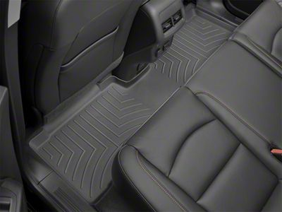 Weathertech DigitalFit Rear Floor Liner; Black (20-25 Sierra 2500 HD Crew Cab w/ Front Bench Seat & Rear Underseat Storage))