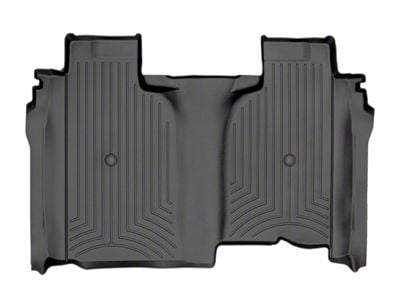 Weathertech DigitalFit Rear Floor Liner; Black (20-25 Sierra 2500 HD Crew Cab w/ Front Bucket Seats & w/o Rear Underseat Storage)