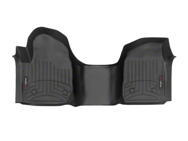 Weathertech DigitalFit Front Over the Hump Floor Liners; Black (20-24 Sierra 2500 HD Regular Cab)