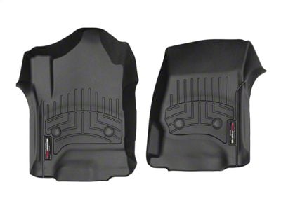 Weathertech DigitalFit Front Floor Liners; Black (15-19 Sierra 2500 HD Double Cab, Crew Cab)