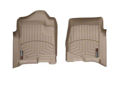 Weathertech DigitalFit Front Floor Liners; Tan (07-14 Sierra 2500 HD)