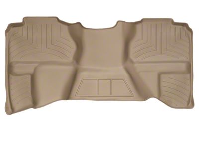 Weathertech DigitalFit Rear Floor Liner; Tan (07-13 Sierra 2500 HD Extended Cab)