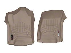 Weathertech DigitalFit Front Floor Liners; Tan (15-19 Sierra 2500 HD Double Cab, Crew Cab)