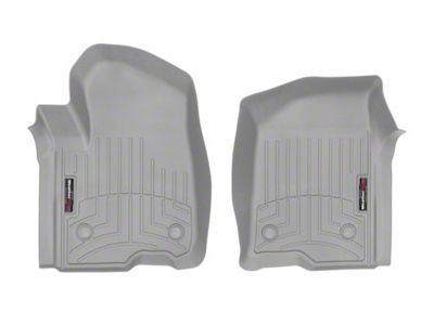 Weathertech DigitalFit Front Floor Liners; Gray (20-25 Sierra 2500 HD Double Cab, Crew Cab)