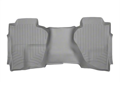 Weathertech DigitalFit Rear Floor Liner; Gray (15-19 Sierra 2500 HD Double Cab)