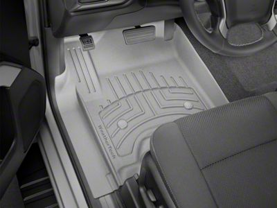 Weathertech Front Floor Liner HP; Gray (15-19 Sierra 2500 HD Crew Cab)