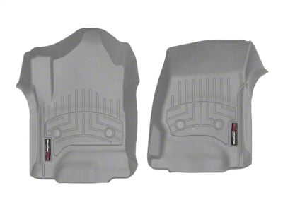 Weathertech DigitalFit Front Floor Liners; Gray (15-19 Sierra 2500 HD Double Cab, Crew Cab)