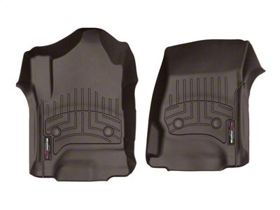 Weathertech DigitalFit Front Floor Liners; Cocoa (15-19 Sierra 2500 HD Double Cab, Crew Cab)