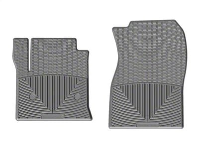 Weathertech All-Weather Front Rubber Floor Mats; Gray (15-19 Sierra 2500 HD Regular Cab)