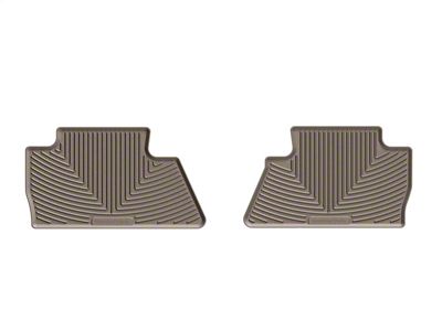 Weathertech All-Weather Rear Rubber Floor Mats; Tan (15-19 Sierra 2500 HD Crew Cab)