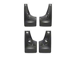 Weathertech No-Drill Mud Flaps; Front and Rear; Black (07-14 Sierra 2500 HD)