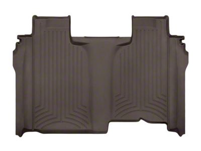 Weathertech Rear Floor Liner HP; Cocoa (20-24 Sierra 2500 HD Crew Cab w/ Front Bench Seat & w/o Rear Underseat Storage)