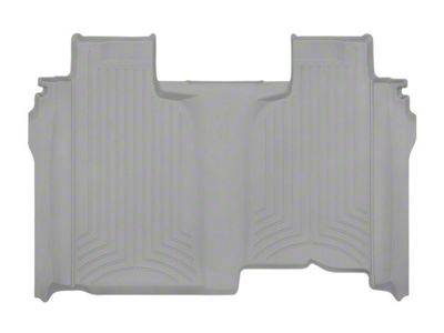 Weathertech Rear Floor Liner HP; Gray (20-25 Sierra 2500 HD Crew Cab w/ Front Bench Seat & w/o Rear Underseat Storage)