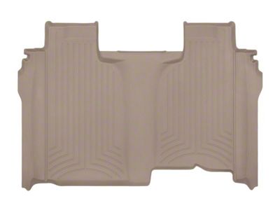 Weathertech Rear Floor Liner HP; Tan (20-25 Sierra 2500 HD Crew Cab w/ Front Bench Seat & w/o Rear Underseat Storage)