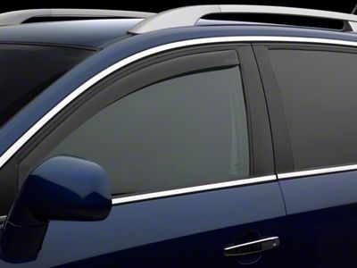 Weathertech Side Window Deflectors; Front; Dark Smoke (20-25 Sierra 2500 HD)