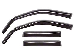 Weathertech Side Window Deflectors; Front and Rear; Dark Smoke (15-19 Sierra 2500 HD Crew Cab)