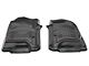 Weathertech DigitalFit Front Floor Liners; Black (15-19 Sierra 3500 HD Regular Cab w/o PTO Kit)