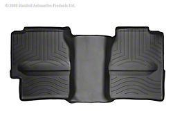 Weathertech DigitalFit Rear Floor Liner with Underseat Coverage; Black (01-06 Sierra 3500 HD Extended Cab)