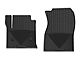 Weathertech All-Weather Front Rubber Floor Mats; Black (15-19 Sierra 3500 HD Regular Cab)