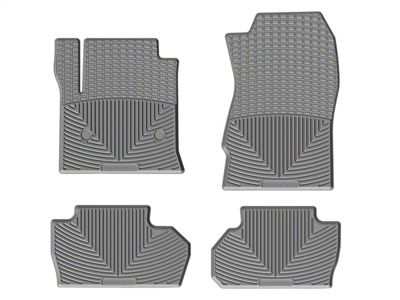 Weathertech All-Weather Front and Rear Rubber Floor Mats; Gray (15-19 Sierra 3500 HD Double Cab)