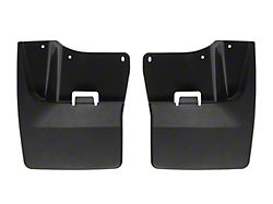 Weathertech No-Drill Mud Flaps; Front; Black (20-25 Sierra 3500 HD)