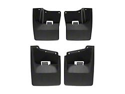 Weathertech No-Drill Mud Flaps; Front and Rear; Black (20-25 Sierra 3500 HD SRW)