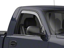 Weathertech Side Window Deflectors; Front; Dark Smoke (01-06 Sierra 3500 HD)