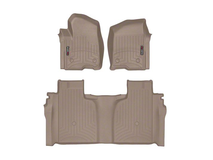 Weathertech Silverado 1500 Digitalfit Front And Rear Floor Liners Tan 451436 1 3 19 24 8252