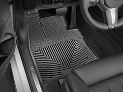 Weathertech All-Weather Front Rubber Floor Mats; Black (19-25 Silverado 1500 Regular Cab)