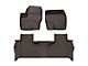 Weathertech Front and Rear Floor Liner HP; Cocoa (19-24 Silverado 1500 Double Cab w/ Front Bucket Seats & Rear Underseat Storage)