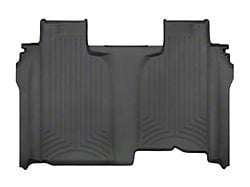 Weathertech Rear Floor Liner HP; Black (19-25 Silverado 1500 Crew Cab w/ Front Bench Seat & w/o Rear Underseat Storage)