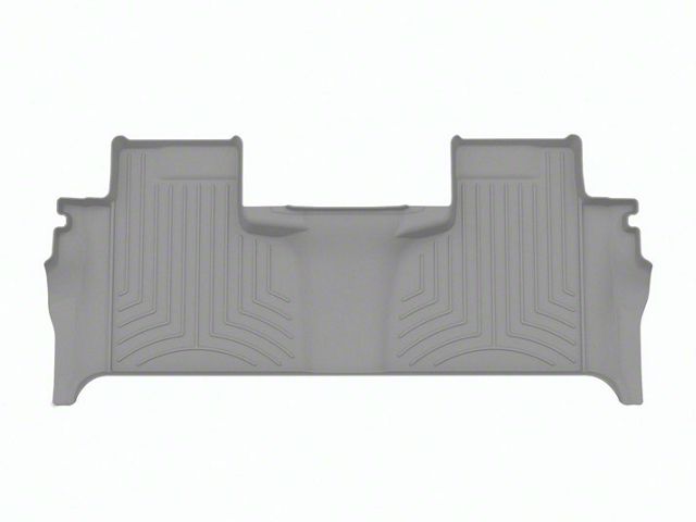 Weathertech Rear Floor Liner HP; Gray (19-24 Silverado 1500 Double Cab w/ Front Bench Seat & Rear Underseat Storage)
