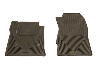 Weathertech All-Weather Front Rubber Floor Mats; Cocoa (15-19 Silverado 2500 HD Regular Cab)