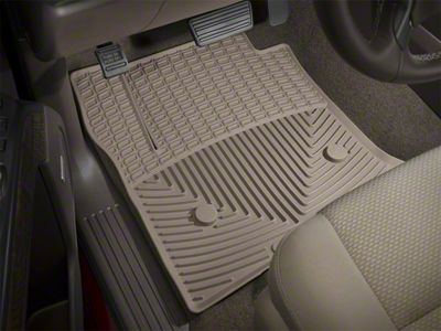 Weathertech All-Weather Front Rubber Floor Mats; Tan (20-24 Silverado 2500 HD)