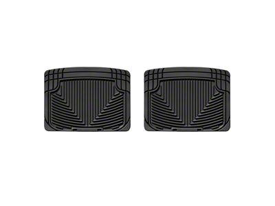 Weathertech All-Weather Rear Rubber Floor Mats; Black (01-06 Silverado 2500 HD Extended Cab, Crew Cab)