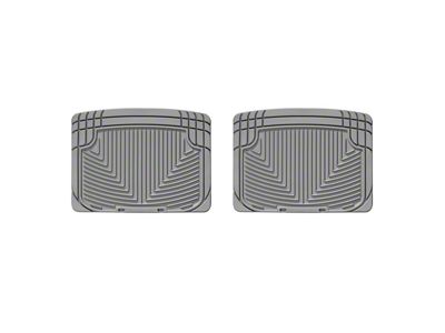 Weathertech All-Weather Rear Rubber Floor Mats; Gray (01-06 Silverado 2500 HD Extended Cab, Crew Cab)