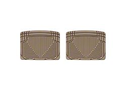 Weathertech All-Weather Rear Rubber Floor Mats; Tan (01-06 Silverado 2500 HD Extended Cab, Crew Cab)