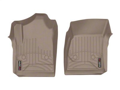 Weathertech DigitalFit Front Floor Liners; Tan (15-19 Silverado 2500 HD Regular Cab w/o PTO Kit)