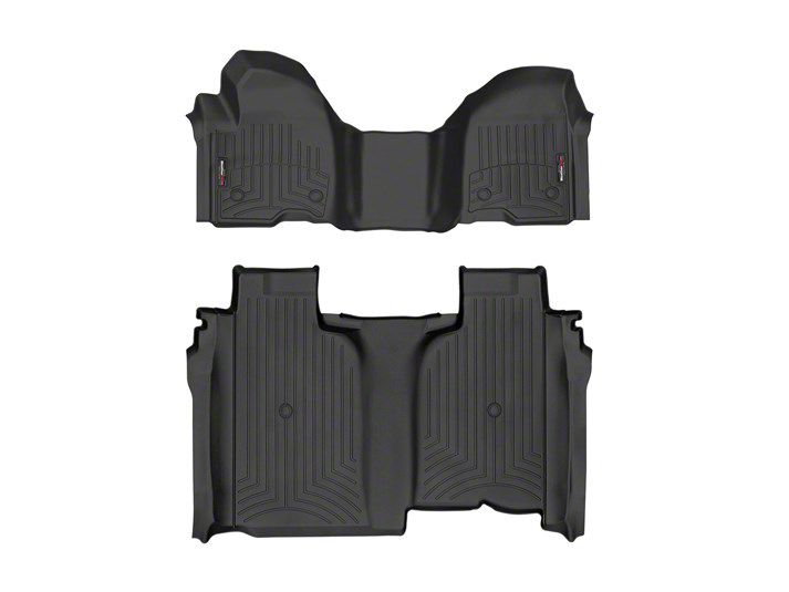 Weathertech Silverado 2500 Digitalfit Front Over The Hump And Rear Floor Liners Black 4414911 8641