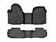 Weathertech DigitalFit Front Over the Hump and Rear Floor Liners for Vinyl Floors; Black (20-24 Silverado 2500 HD Regular Cab)