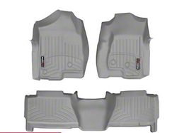 Weathertech DigitalFit Rear Floor Liner; Gray (01-06 Silverado 2500 HD Crew Cab)