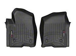 Weathertech DigitalFit Front Floor Liners for Vinyl Floors; Black (20-25 Silverado 2500 HD Double Cab, Crew Cab)