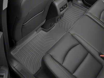 Weathertech DigitalFit Rear Floor Liner; Black (20-24 Silverado 2500 HD Crew Cab w/ Front Bench Seat & Rear Underseat Storage))